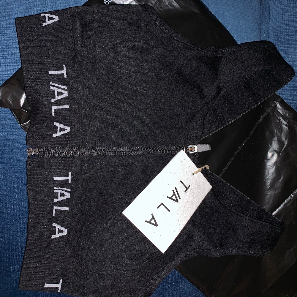 TALA Ixia zip sport bra